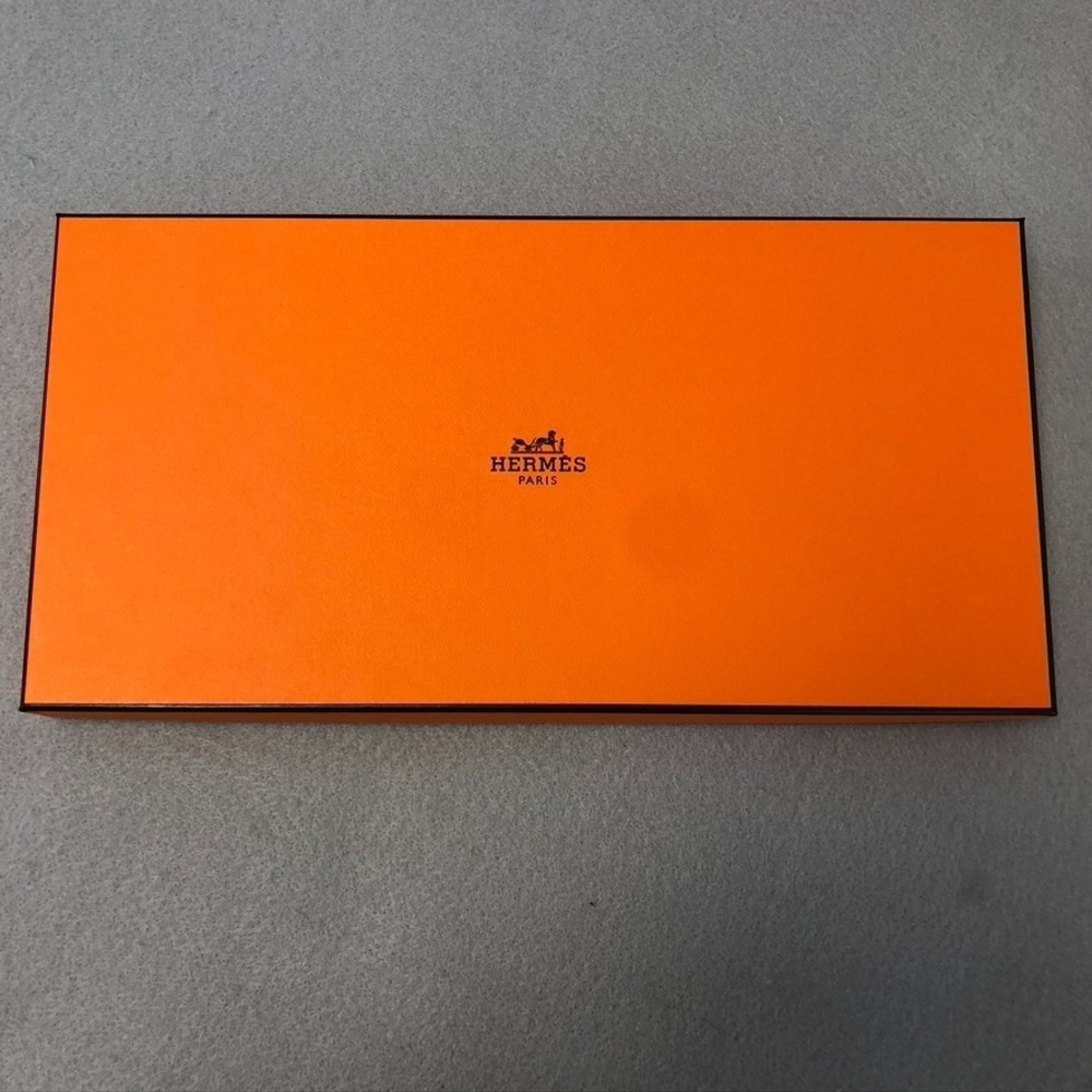 Authentic Hermes Orange Storage Gift‎ Box Empty 14.5x7.5x1.5 Small Rectangle